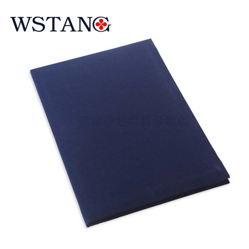 Tang 2014 New A4 Gem Blue Velvet Contract Folder Book Pure Color