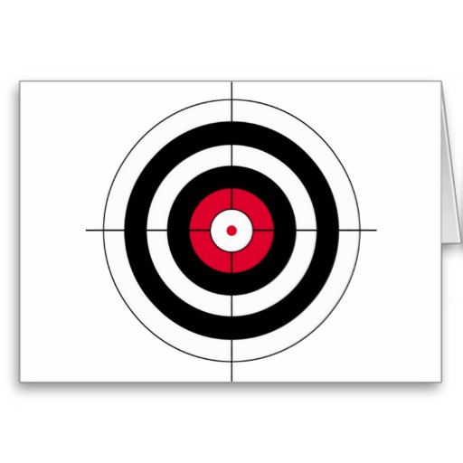 Bullseye target template free image download