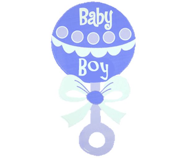 Blue Baby Shower Rattles Clip Art free image download