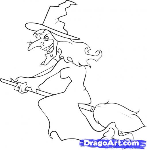 Scary Witch Drawing free image download