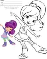 Strawberry Shortcake Coloring Pages 2012
