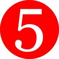 Number 5 Clip Art N57