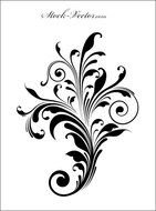 Flourish flowerd drawing