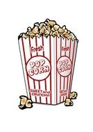 popcorn as a graphic illustration