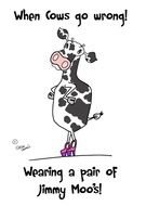 Cartoon Cow card drawing
