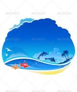 Ocean Waves Clip Art N12