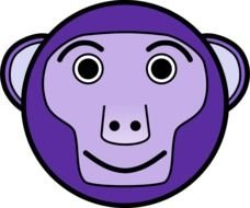Monkey Clip Art N154