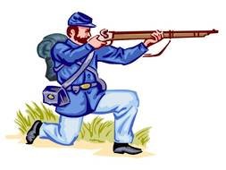 soldier with a gun as a picture