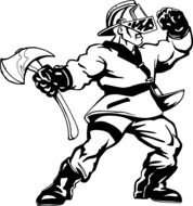 Fireman Clip Art Black And White N5