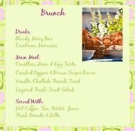 Easter Brunch Buffet Menu Ideas