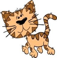 Fat Cartoon Cat Clip Art N5
