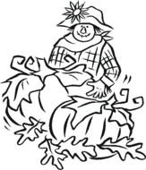 Scarecrow Coloring Pages Printables N2