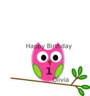Birthday Owl Clip Art N15