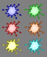 Ink Splashes drawing