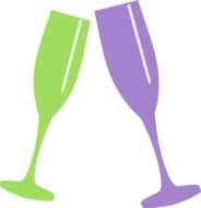 Champagne Glass Clip Art N17