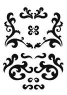 Vector Ornamente drawing