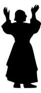 Clipart of Wise Men Silhouette