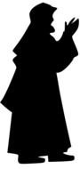Wise Men Silhouette drawing