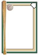 Baseball Borders Clip Art N10