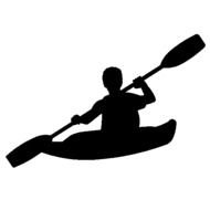 Kayak Silhouette Clip Art N4