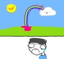 clipart of the This Is Scout Rainbows Make Me Cry