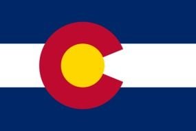 painted rectangular flag Colorado
