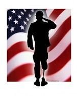 Soldier With American Flag