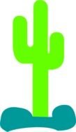greeen Cactus drawing