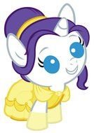 drawing of a little pony with purple hair