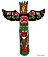 Northwest Native American Totem Poles N3