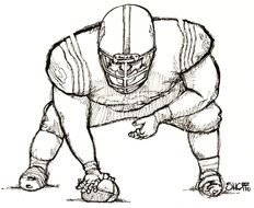 Football Lineman Clip Art N2