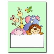 Cartoon Baby Jungle Animals N4