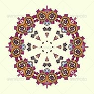 GraphicRiver Circle Lace Steampunk Ornament 5060187