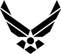 Officer Aircrew Wings 3D Auto Emblem Air Force Military USAF USA Badge