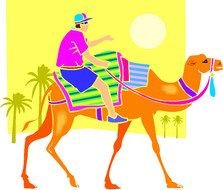 Clip Art raquo Camellos drawing