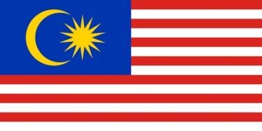 malaysia flag closeup