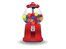 Cartoon Gumball Machine as a picture for clipart