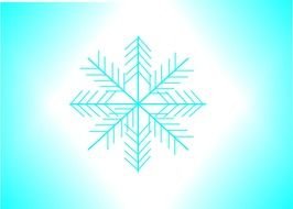 Vector Snowflake drawing