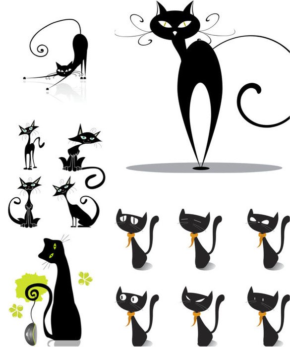 Black Cat Illustrations N3