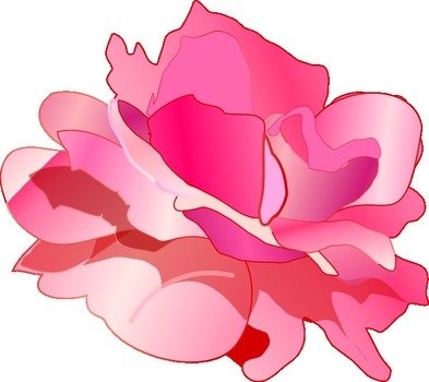 Pink Rose Clip Art N41