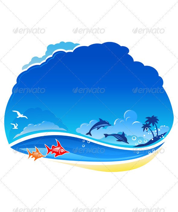 Ocean Waves Clip Art N12