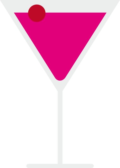 Pink Martini Glass Clip Art N13