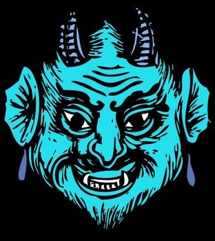 Devil Head Clip Art Vector