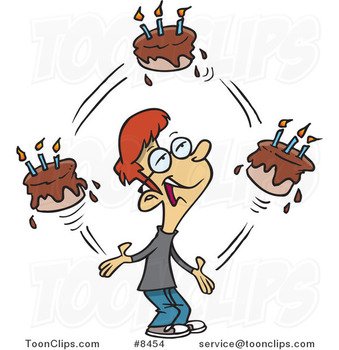 Boy Birthday Cake Cartoon