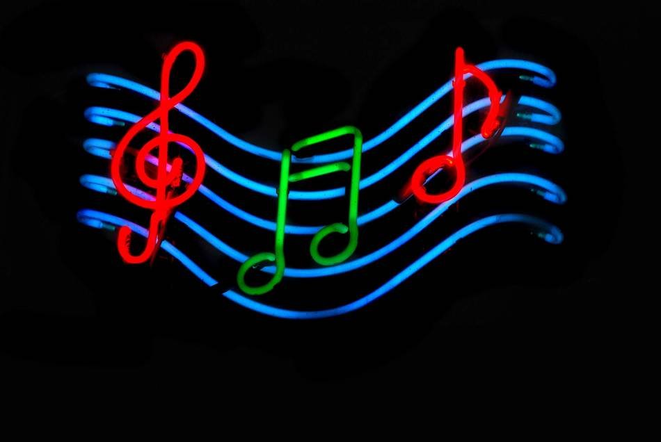 Neon Music Notes N5