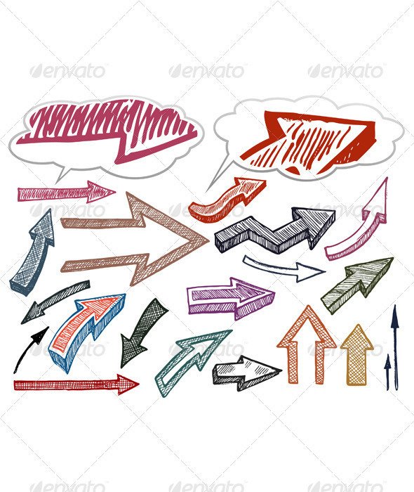 Hand Drawn Arrow N2
