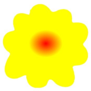 Red And Yellow Sun Clip Art