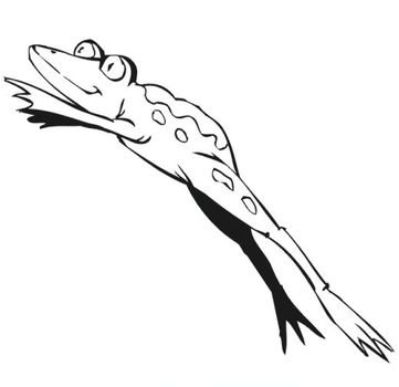 Jumping Frog Coloring Pages N2
