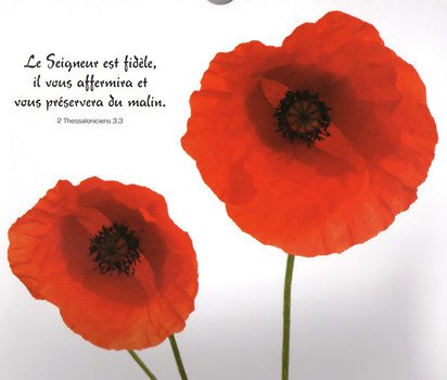 Tableau Verset Biblique Fond Blanc