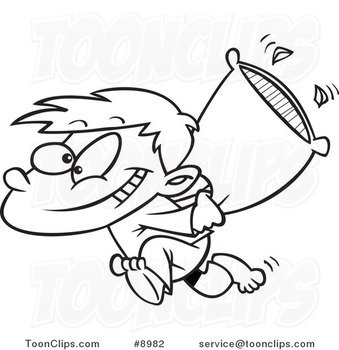 Pillow Fight Cartoon N4